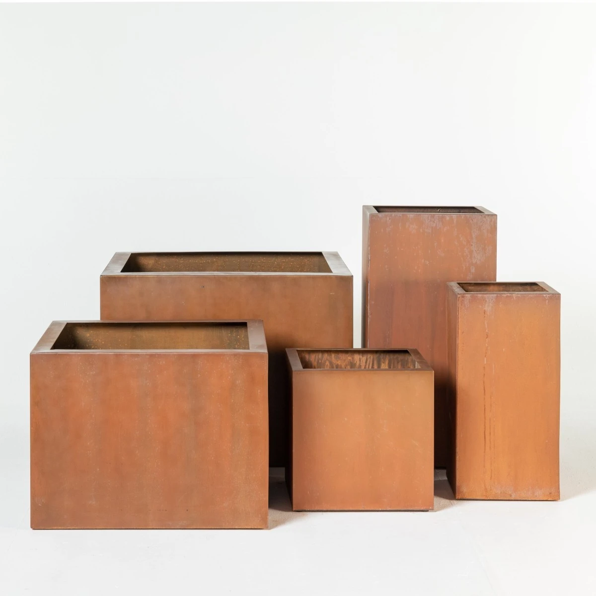 Outdoor Planter Corten Steel Cube 1 Outdoor Planter Corten Steel Cube
