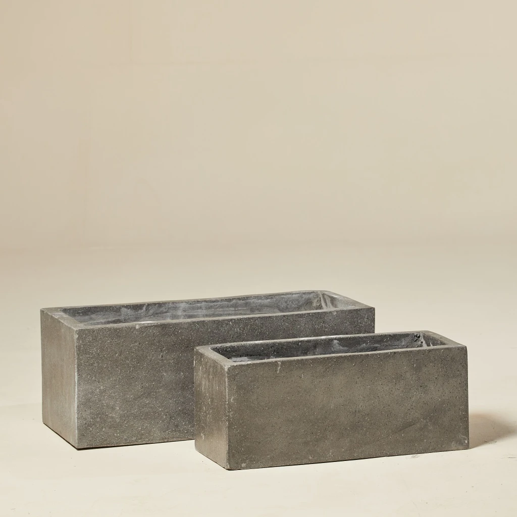 Outdoor Pot – Balzac Trough Charcoal 1 Outdoor Pot – Balzac Trough Charcoal