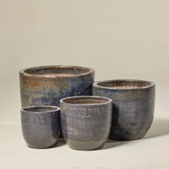 Egg Outdoor Pot – Antique Blue