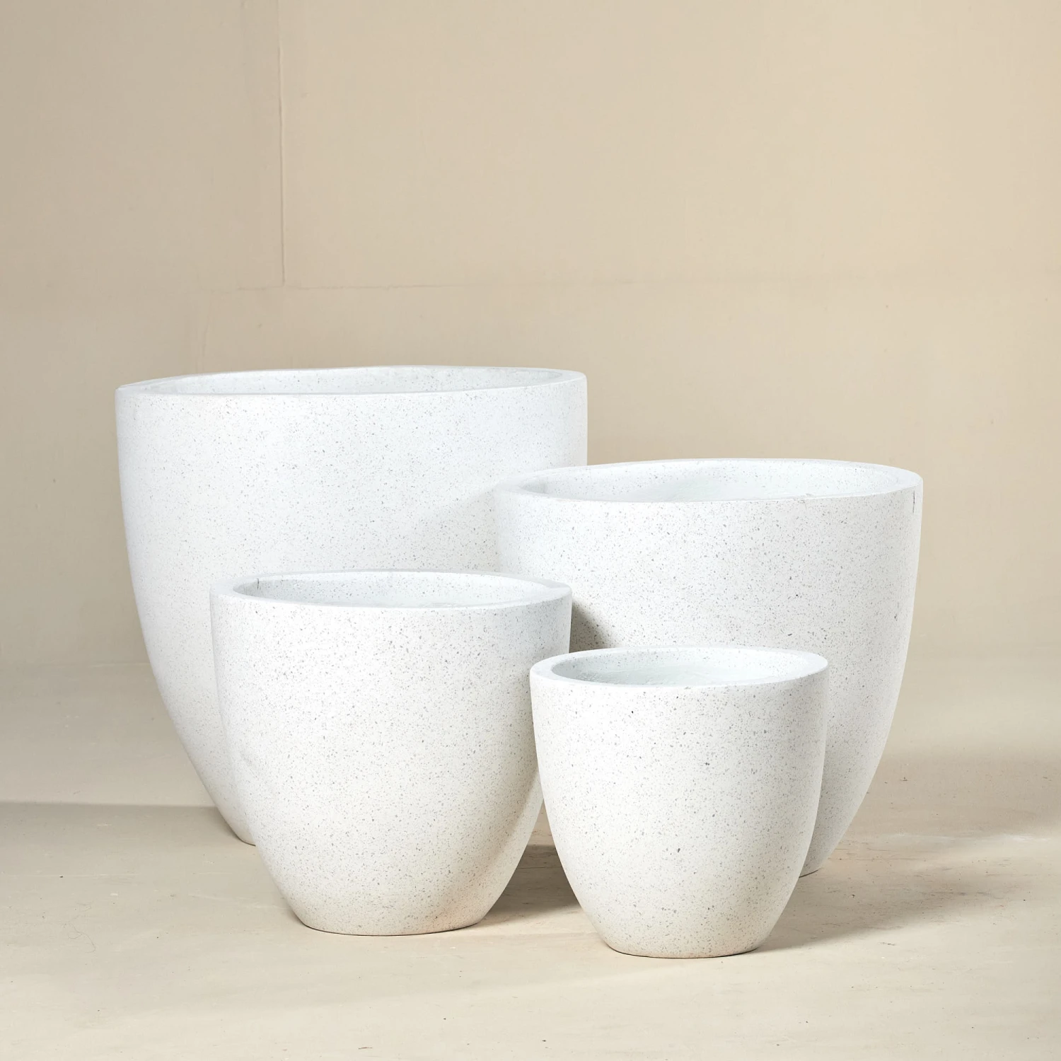 Terrazzo Outdoor Pot – Egg White 1 Terrazzo Outdoor Pot – Egg White